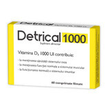 Detrical vitamin D 1000 IU, 60 tablets, Zdrovit