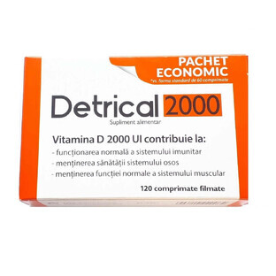 Detrical Vitamin D 2000IU, 120 film-coated tablets, Zdrovit