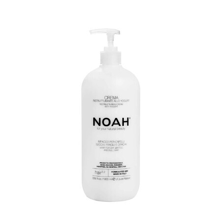 Balsamo in crema ristrutturante allo yogurt per capelli secchi, sfibrati e spenti (2.2), Noah, 1000 ml