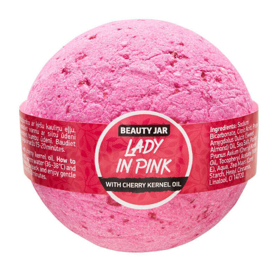 Sfera da bagno con olio di semi di ciliegia, Lady in Pink, Beauty Jar, 150g