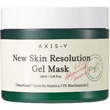 New Skin Risoluzione Gel Mask - Maschera viso calmante per la luminosità con Heartleaf e 2% di niacinamide, AXIS-Y, 100ml