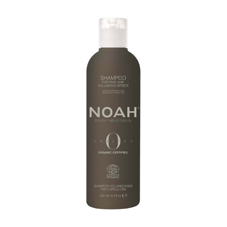 Shampoo volumizzante BIO con estratto di pompelmo e tè verde per capelli sottili, Noah, 250 ml