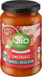 DmBio Salsa di pomodoro biologica con mandorle e basilico, 340 g