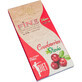 Cioccolato fondente dietetico con mirtilli rossi e stevia, 63% cacao, 80 g, Milete