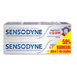 Confezione di dentifricio Sensitivity & Gum, 75 + 75 ml, Sensodyne