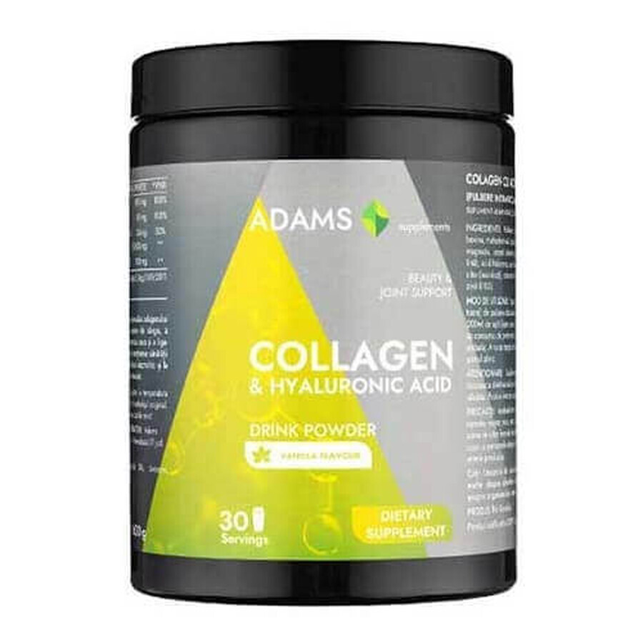 Polvere istantanea al gusto di vaniglia Collagen HA Active Line, 600 g, Adams recensioni