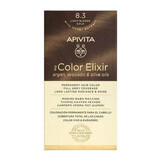 Tintura per capelli My Color Elixir, Biondo Chiaro Oro N8.3, 155 ml, Apivita