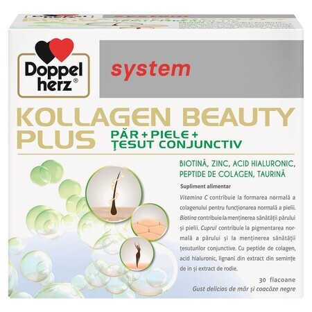 Kollagen System Beauty Plus, 30 flaconi, Doppelherz