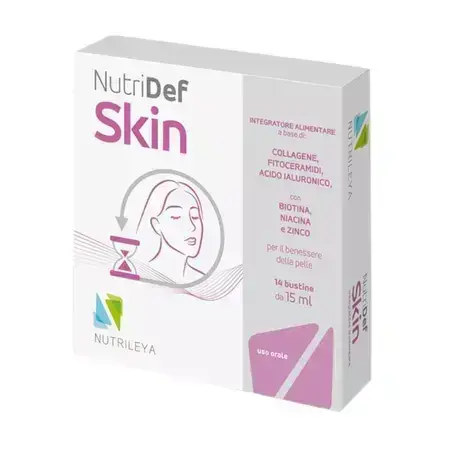 NutriDef Skin per il benessere e la bellezza della pelle, 14 bustine, Nutrileya