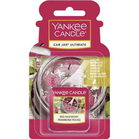 Yankee Candle Deodorante per auto al profumo di lampone, 1 pz