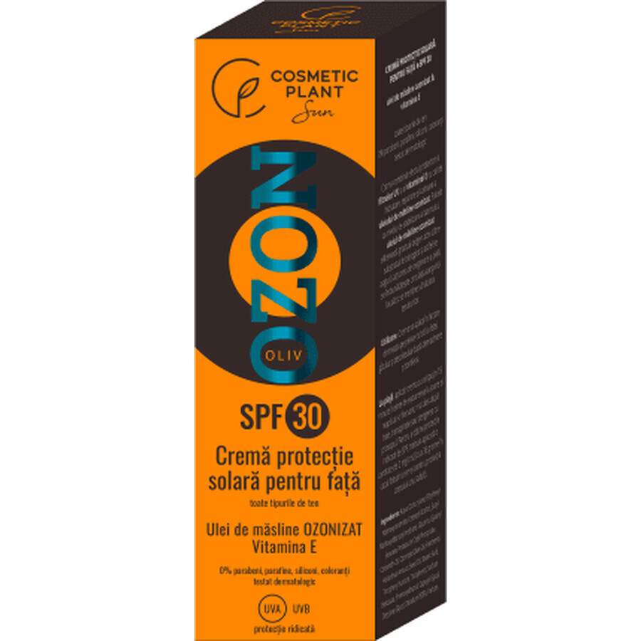 Crema solare protettiva vegetale cosmetica Ozono SPF30, 50 ml