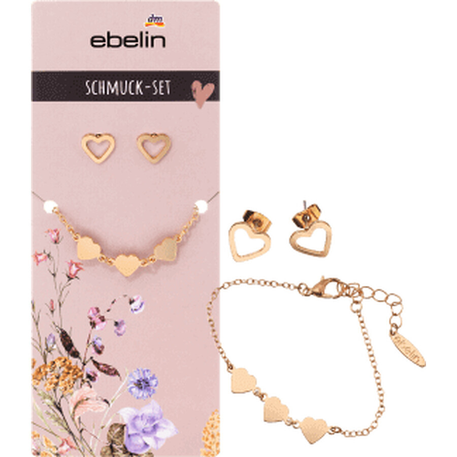 Set di gioielli Ebelin bracciale e orecchini, 3 pz