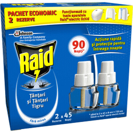 Dispositivo elettrico Raid Reserve contro le zanzare, 42 ml