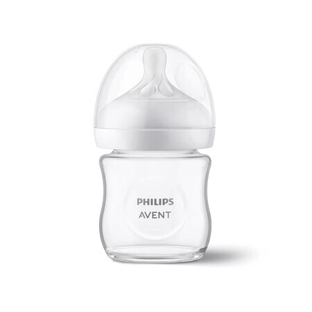 Bottiglia di vetro Natural Response, 1 mese +, 120 ml, Philips Avent