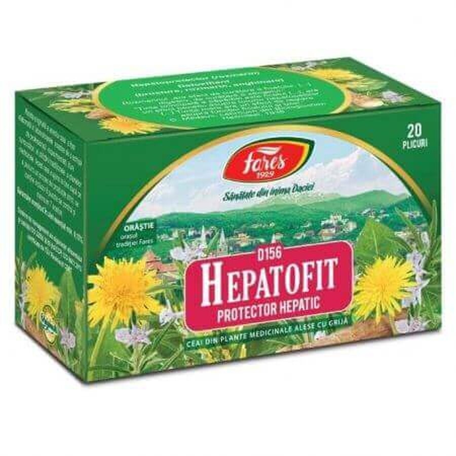 Tè Hepatofit, 20 bustine, Fares