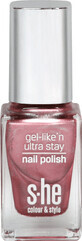 She stylezone color&amp;style Smalto per unghie Gel-like&#39;n ultra stay 322/346, 10 ml