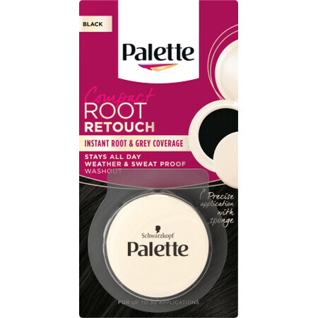 Schwarzkopf Palette Root Retouch correttore per coprire i capelli grigi Nero, 1 pz