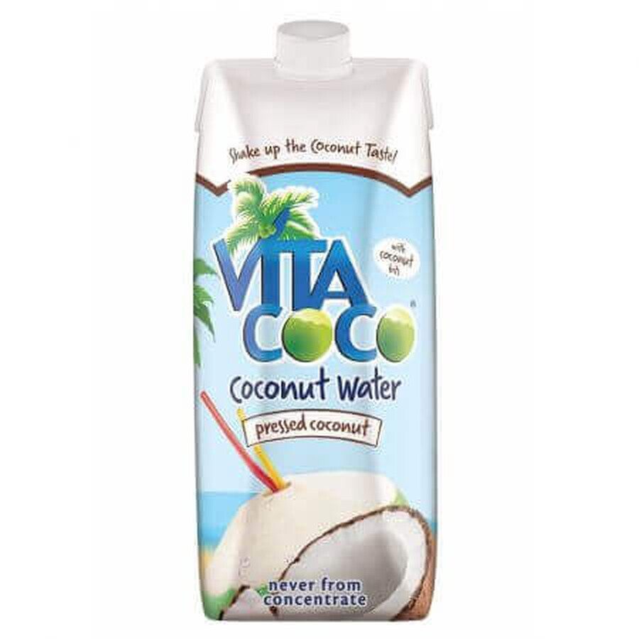 Acqua di cocco con cocco pressato, 330 ml, Vita Coco
