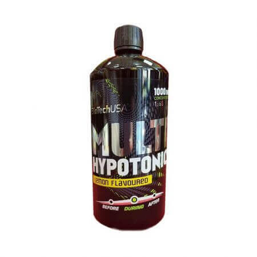 Bevanda energizzante Multi Hypotonic Drink, Limone, 1000 ml, Biotech USA
