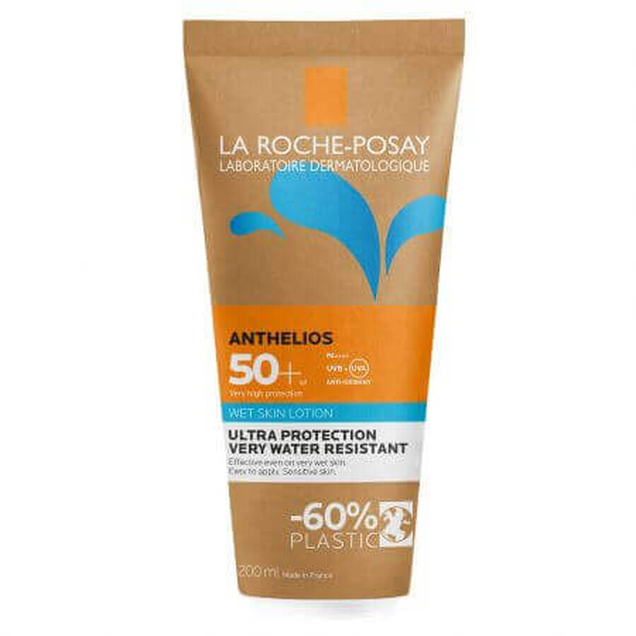 Lozione per la pelle bagnata con protezione solare SPF 50+ per il corpo Anthelios Eco Tubo, 200 ml, La Roche-Posay