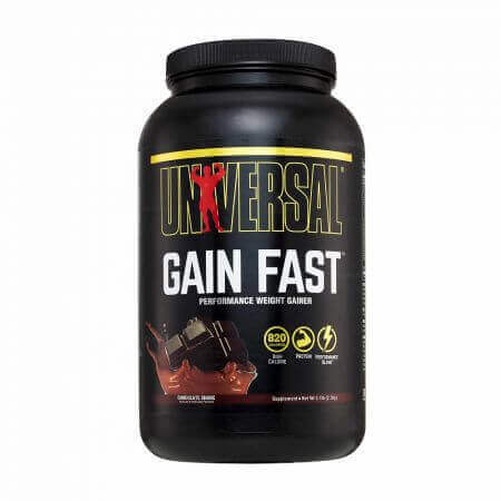 Gain Proteine ​​in polvere di tipo Fast Gainer, Cioccolato, 2300 g, Universale