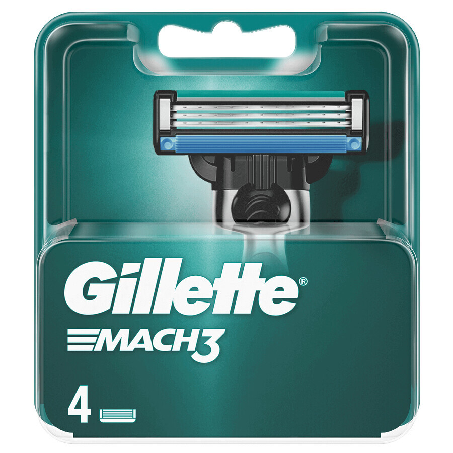 Ricambi per rasoio Mach3, 4 pezzi, Gillette
