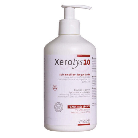 Emulsione per pelli secche Xerolys 10, 500 ml, Lab Lysaskin