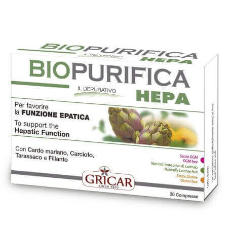 Biopurifica Hepa, 30 compresse, Gricar
