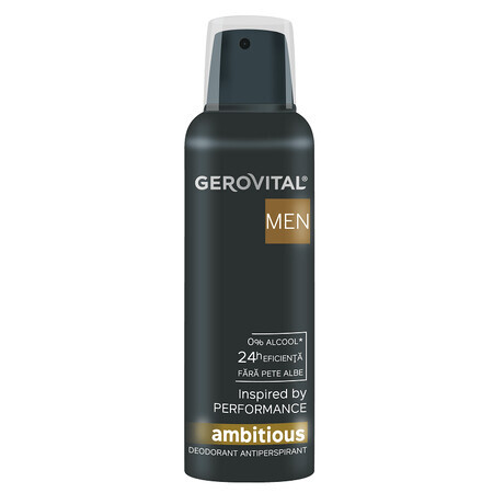 Deodorante Antitraspirante Ambitious 150 ml Gerovital Men, Gerovital Men, 150 ml, Farmec