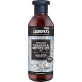 Shampoo e gel doccia rinfrescante 2in1, 280 ml, Dr. Konopkas