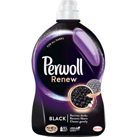 Detersivo bucato liquido Perwoll Renew Black 54 lavaggi, 2,97 l