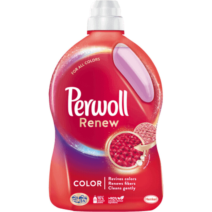Perwoll Detersivo bucato liquido Renew Color 54 lavaggi, 2,97 l