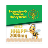 Bio HH&PP 2000 mg Miscela di miele di melata e manuka MGO 500, 50 g, Alcos Bioprod
