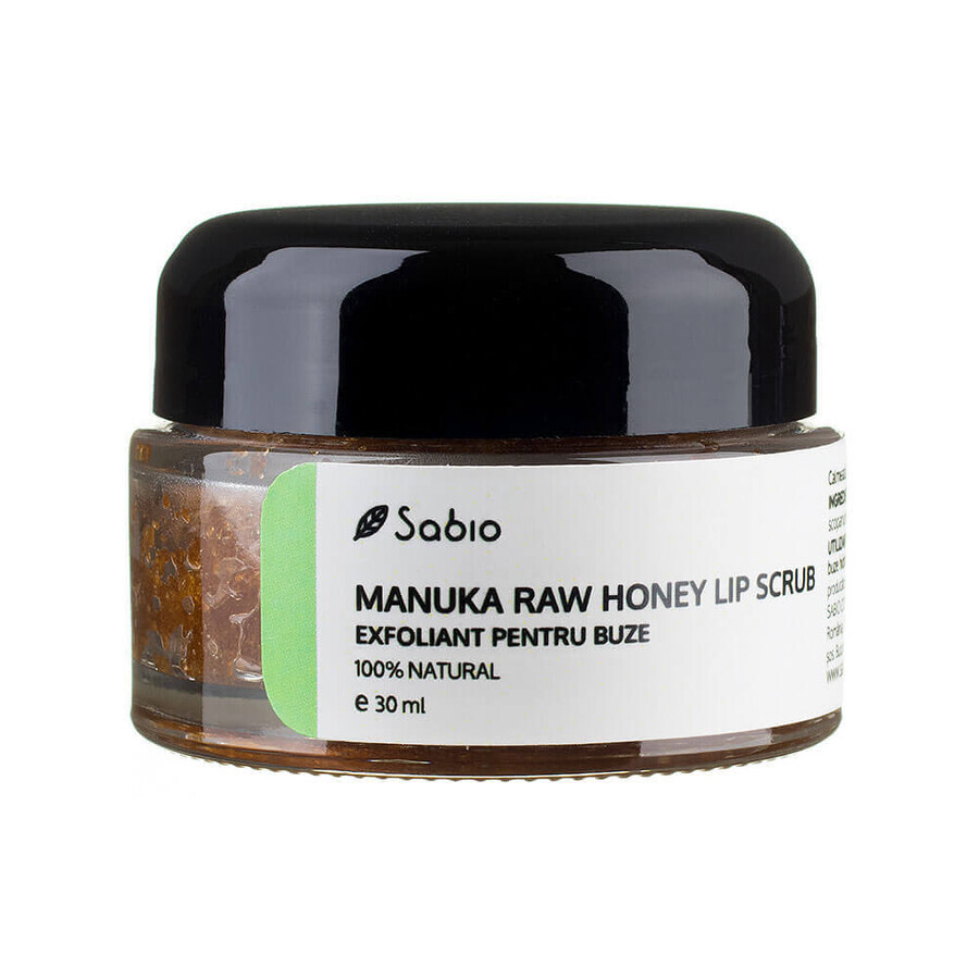 Scrub labbra con miele Raw Manuka, 30 ml, Sabio