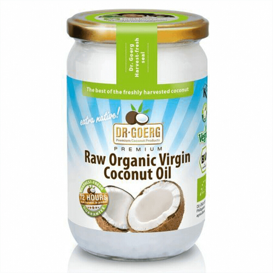 Olio di cocco biologico grezzo premium, 200 ml, Dr. Goerg