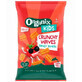Snack biologico croccante con ceci, mais e pomodorini Crunchy Waves, 3 anni+, 4 x 14 g, Organix Kids