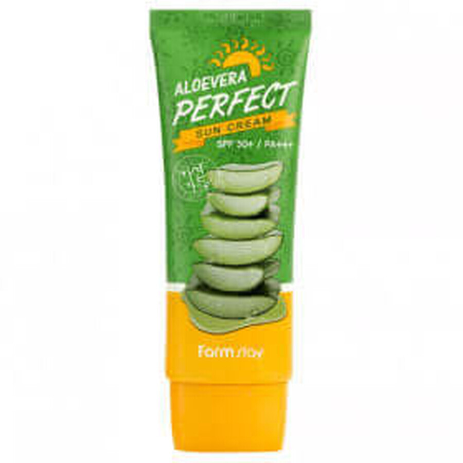 Farmstay Crema solare protettiva con Aloe Vera SPF50+ / PA+++, 70 ml