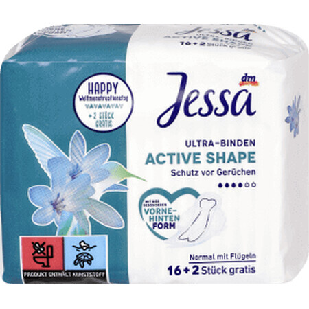 Assorbenti Jessa Ultra Active Shape, 18 pz