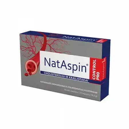 Control Pro per il controllo del colesterolo e la circolazione sanguigna, 30 capsule, NatAspin