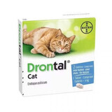 Antiparassitario interno per gatti Drontal Cat, 2 compresse, Bayer Vet