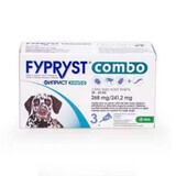 Pipette antiparassitarie per cani di grossa taglia 20-40 kg Fypryst Combo Dog L 268 mg, 3 pipette, Krka