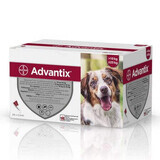 Soluzione vermifuga Spot-on Advantix 250 per cani, 24 pipette, Bayer Vet OTC