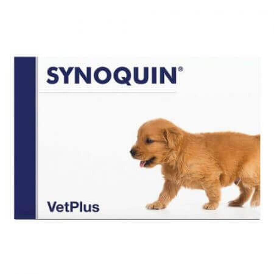 Integratore nutrizionale per cani in fase di crescita 3 mesi+ Synoquin Growth, 60 compresse, VetPlus