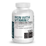Ferro con vitamina C, 100 compresse, Bronson Laboratories