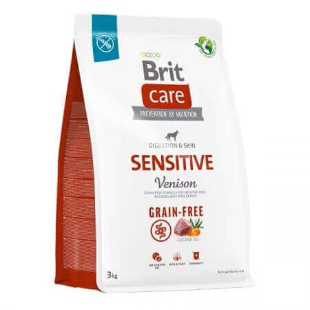 Cibo secco per cani Grain Free Sensitive, 3 Kg, Brit