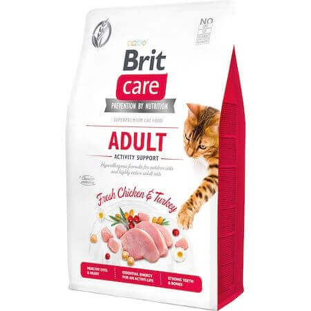 Cibo secco per gatti Brit Care GF Adult Activity Support, 2 kg, Brit