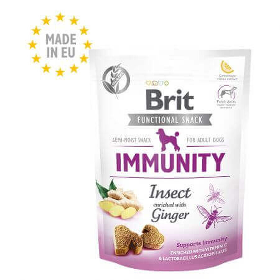Snack con insetti e zenzero per cani Immunity, 150 g, Brit