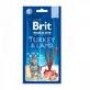Dolcetti di agnello e tacchino per gatti Premium By Nature Cat Sticks, 3 pezzi, Brit