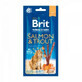 Snack di salmone e trota per gatti Premium By Nature Cat Sticks, 3 pezzi, Brit