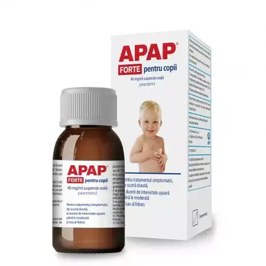 Apap Forte per bambini, sospensione orale da 40 mg/ml, 85 ml, USP